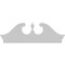 Ekena Millwork Rams Head Architectural Grade PVC Combination Pediment, 62"W x 22-3/8"H x 2-3/4"P PEDPC062X225RHP00 - alternate 2